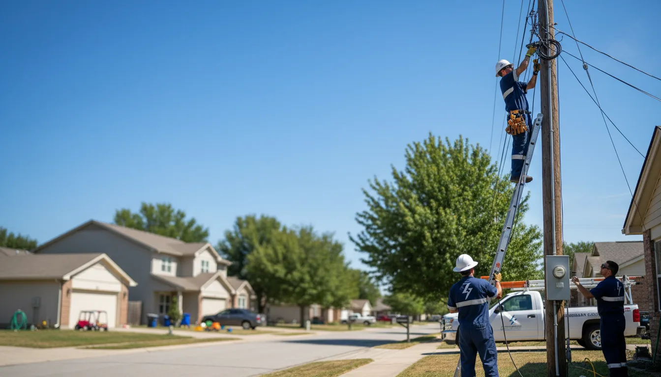 Residential electrician providing installation services in Freeburg, MO
